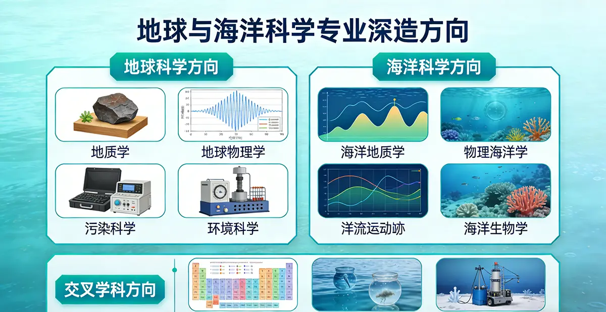 Advanced Study Pathways for the Earth and Ocean Science Major